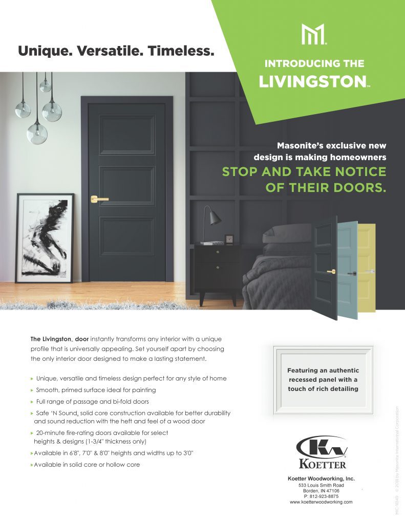 New! Masonite Livingston Door! – Koetter Woodworking